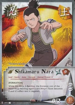 Shikamaru Nara us014 Common Collectors Tin Promo Shikamaru Nara us014 Common Collectors Tin Promo