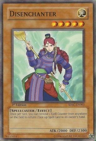 Disenchanter SDSC EN002 Common 1st Edition Structure Deck Spellcaster s Command 1st Edition Singles Disenchanter SDSC EN002 Common 1st Edition Structure Deck Spellcaster s Command 1st Edition Singles