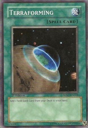 Terraforming SDSC EN028 Common 1st Edition Structure Deck Spellcaster s Command 1st Edition Singles Terraforming SDSC EN028 Common 1st Edition Structure Deck Spellcaster s Command 1st Edition Singles