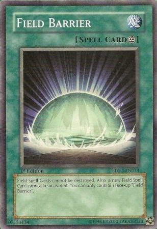 Field Barrier SDSC EN034 Common 1st Edition Structure Deck Spellcaster s Command 1st Edition Singles Field Barrier SDSC EN034 Common 1st Edition Structure Deck Spellcaster s Command 1st Edition Singles