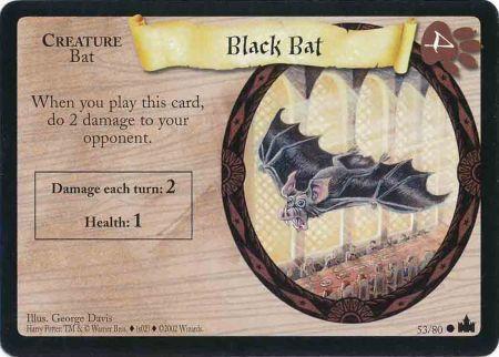 Black Bat 53 Common Harry Potter Adventures at Hogwarts Singles Black Bat 53 Common Harry Potter Adventures at Hogwarts Singles