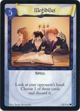 Illegibilus 92 Common Harry Potter Base Set Singles Illegibilus 92 Common Harry Potter Base Set Singles