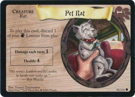 Pet Rat 98 Common Harry Potter Base Set Singles Pet Rat 98 Common Harry Potter Base Set Singles