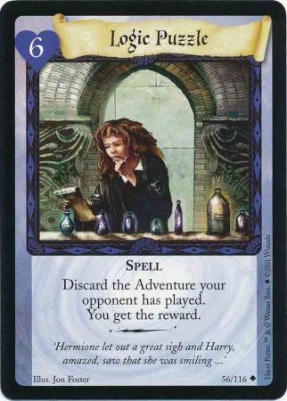 Logic Puzzle 56 Uncommon Harry Potter Base Set Singles Logic Puzzle 56 Uncommon Harry Potter Base Set Singles