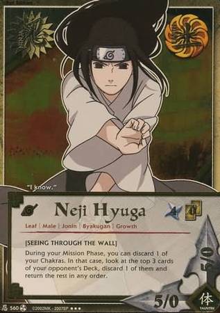Neji Hyuga Seeing through the Wall N 560 Super Rare Neji Hyuga Seeing through the Wall N 560 Super Rare