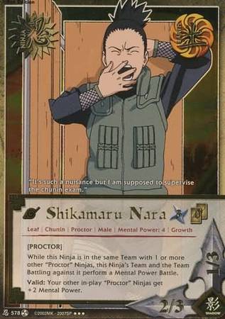Shikamaru Nara Proctor N 578 Super Rare Shikamaru Nara Proctor N 578 Super Rare