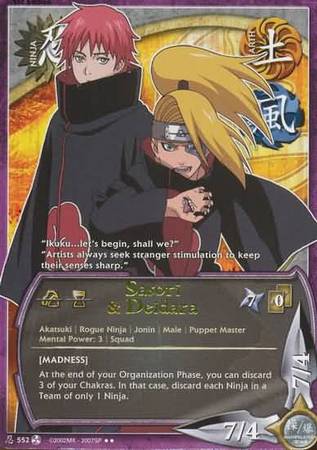 Sasori Deidara N 552 Rare Sasori Deidara N 552 Rare