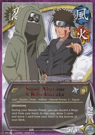 Shino Aburame Kiba Inuzuka N 551 Rare Shino Aburame Kiba Inuzuka N 551 Rare