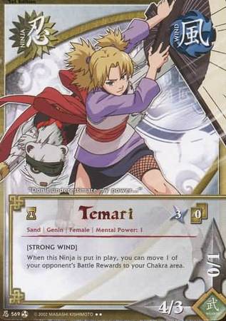 Temari N 569 Rare Naruto Fateful Reunion Temari N 569 Rare Naruto Fateful Reunion