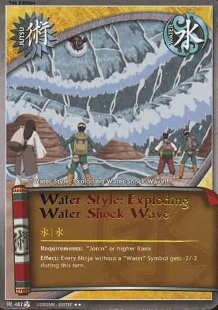 Water Style Exploding Water Shock Wave J 482 Rare Naruto Fateful Reunion Water Style Exploding Water Shock Wave J 482 Rare Naruto Fateful Reunion