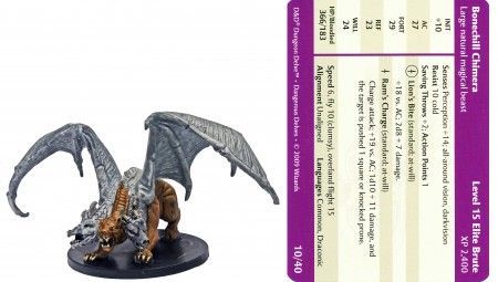 Bonechill Chimera 10 Dangerous Delves D D Miniatures Bonechill Chimera 10 Dangerous Delves D D Miniatures
