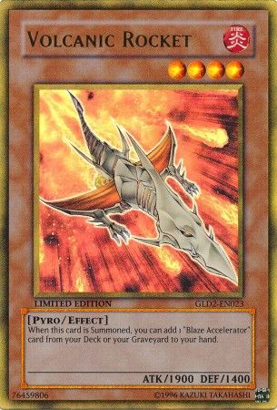 Volcanic Rocket GLD2 EN023 Gold Rare Volcanic Rocket GLD2 EN023 Gold Rare