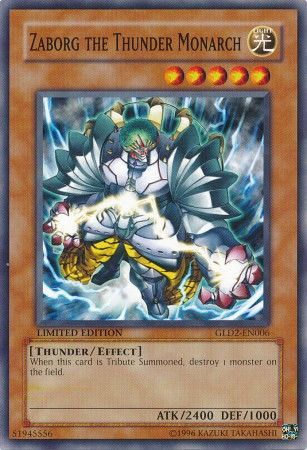 Zaborg the Thunder Monarch GLD2 EN006 Common Zaborg the Thunder Monarch GLD2 EN006 Common