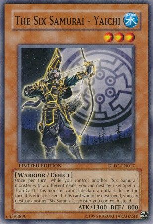 The Six Samurai Yaichi GLD2 EN017 Common Gold Series 2 2009 GLD2 The Six Samurai Yaichi GLD2 EN017 Common Gold Series 2 2009 GLD2