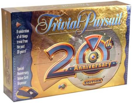 Trivial Pursuit 20th Anniversary edition Hasbro Board Games A Z Trivial Pursuit 20th Anniversary edition Hasbro Board Games A Z