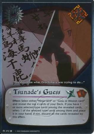 Tsunade s Guess 272 foil platinum letter promo Naruto CCG Promos Tsunade s Guess 272 foil platinum letter promo Naruto CCG Promos