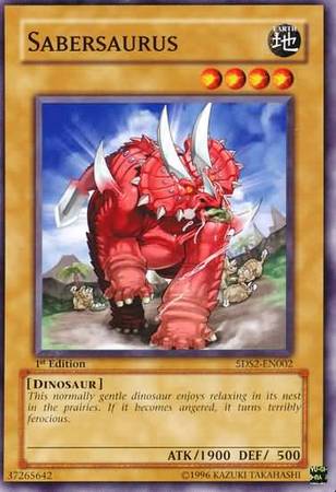 Sabersaurus 5DS2 EN002 Common 1st Edition Starter Deck 5D s 2009 5DS2 1st Edition Singles Sabersaurus 5DS2 EN002 Common 1st Edition Starter Deck 5D s 2009 5DS2 1st Edition Singles