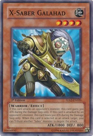 X Saber Galahad 5DS2 EN020 Common 1st Edition Starter Deck 5D s 2009 5DS2 1st Edition Singles X Saber Galahad 5DS2 EN020 Common 1st Edition Starter Deck 5D s 2009 5DS2 1st Edition Singles