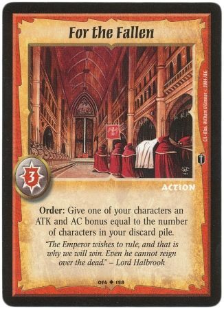 For the Fallen 14 Uncommon Warlord Counterattack Singles For the Fallen 14 Uncommon Warlord Counterattack Singles