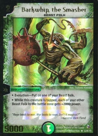 Barkwhip the Smasher L2 6 Y1 Evolution Creature Barkwhip the Smasher L2 6 Y1 Evolution Creature
