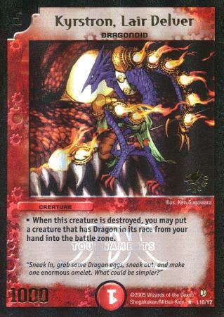 Kyrstron Lair Delver L16 Y2 Creature Duelmasters Promo Singles Kyrstron Lair Delver L16 Y2 Creature Duelmasters Promo Singles
