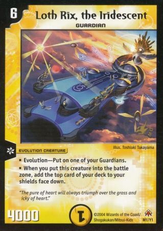 Loth Rix the Iridescent M1 Y1 Evolution Creature Duelmasters Promo Singles Loth Rix the Iridescent M1 Y1 Evolution Creature Duelmasters Promo Singles
