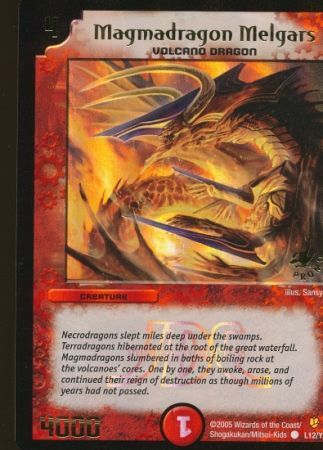 Magmadragon Melgars L12 Y2 Creature Duelmasters Promo Singles Magmadragon Melgars L12 Y2 Creature Duelmasters Promo Singles
