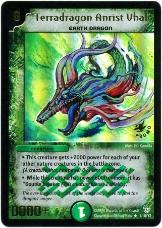 Terradragon Anrist Vhal L18 Y2 Creature Duelmasters Promo Singles Terradragon Anrist Vhal L18 Y2 Creature Duelmasters Promo Singles