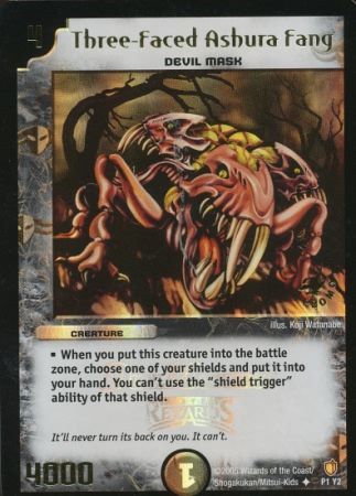 Three Faced Ashura Fang P1 Y1 Creature Three Faced Ashura Fang P1 Y1 Creature