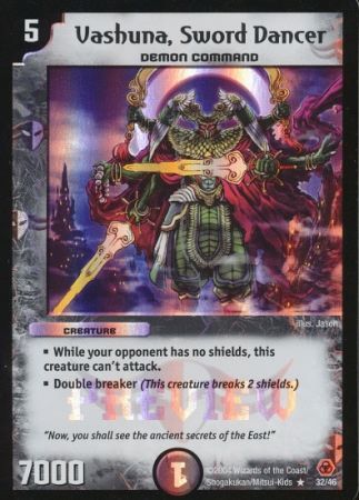 Vashuna Sword Dancer 32 46 Creature Duelmasters Promo Singles Vashuna Sword Dancer 32 46 Creature Duelmasters Promo Singles