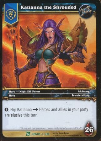 Katianna the Shrouded 1 208 Uncommon WoW Fields of Honor Katianna the Shrouded 1 208 Uncommon WoW Fields of Honor