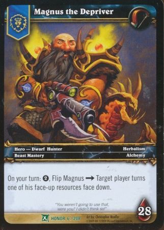 Magnus the Depriver 6 208 Uncommon WoW Fields of Honor Magnus the Depriver 6 208 Uncommon WoW Fields of Honor