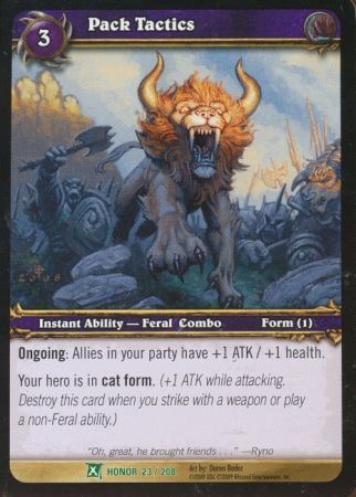 Pack Tactics 23 208 Uncommon WoW Fields of Honor Pack Tactics 23 208 Uncommon WoW Fields of Honor