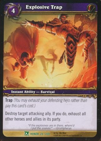 Explosive Trap 28 208 Uncommon WoW Fields of Honor Explosive Trap 28 208 Uncommon WoW Fields of Honor