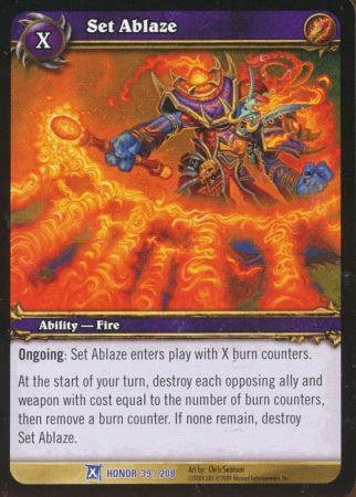Set Ablaze 39 208 Rare WoW Fields of Honor Set Ablaze 39 208 Rare WoW Fields of Honor