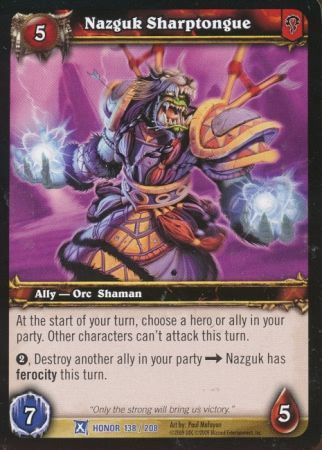 Nazguk Sharptongue 138 208 Rare Nazguk Sharptongue 138 208 Rare
