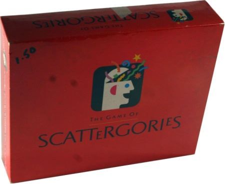 Scattergories board game 1988 edition Milton Bradley Board Games A Z Scattergories board game 1988 edition Milton Bradley Board Games A Z