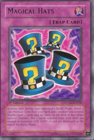 Magical Hats DPYG EN028 Rare 1st Edition Duelist Pack Yugi 1st Edition Singles Magical Hats DPYG EN028 Rare 1st Edition Duelist Pack Yugi 1st Edition Singles