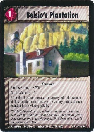 Belsio s Plantation 101 110 C Belsio s Plantation 101 110 C