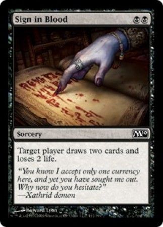 Sign in Blood Sign in Blood