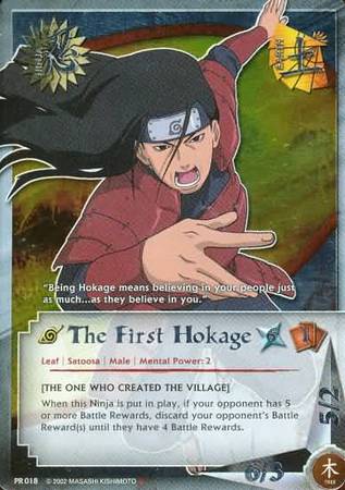 The First Hokage PR 018 Foil Platinum Lettering Promo The First Hokage PR 018 Foil Platinum Lettering Promo