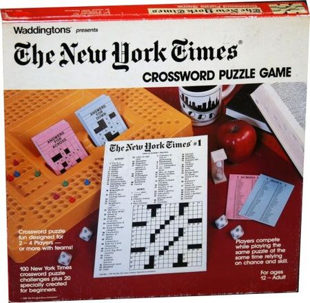 The New York Times Crossword Puzzle board game Waddingtons Board Games A Z The New York Times Crossword Puzzle board game Waddingtons Board Games A Z