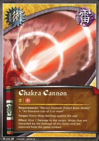 Chakra Cannon J 525 Uncommon Naruto Emerging Alliance Chakra Cannon J 525 Uncommon Naruto Emerging Alliance