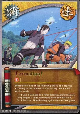 Formation J 517 Rare Naruto Emerging Alliance Formation J 517 Rare Naruto Emerging Alliance