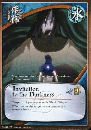 Invitation to the Darkness M 489 Uncommon Naruto Emerging Alliance Invitation to the Darkness M 489 Uncommon Naruto Emerging Alliance