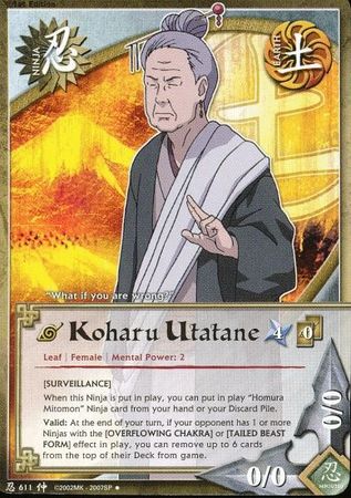 Koharu Utatane N 611 Uncommon Naruto Emerging Alliance Koharu Utatane N 611 Uncommon Naruto Emerging Alliance