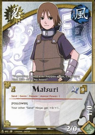 Matsuri N 602 Common Naruto Emerging Alliance Matsuri N 602 Common Naruto Emerging Alliance