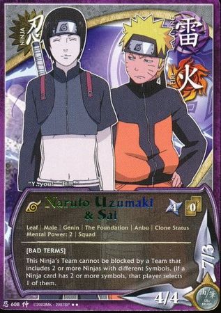 Naruto Uzumaki Sai N 608 Rare Naruto Uzumaki Sai N 608 Rare