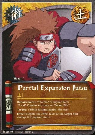 Partial Expansion Jutsu J 505 Uncommon Naruto Emerging Alliance Partial Expansion Jutsu J 505 Uncommon Naruto Emerging Alliance