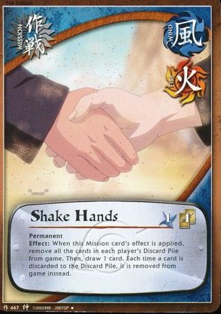 Shake Hands M 467 Uncommon Naruto Emerging Alliance Shake Hands M 467 Uncommon Naruto Emerging Alliance